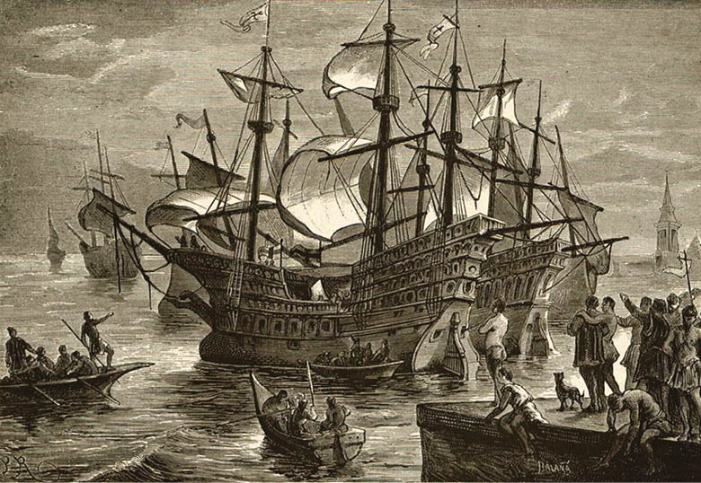 P  Ross Embarque de hERNÁN cORTÉS Y SUS SOLDADOS EN LA hABANA DISPUESTOS A LA CONQUISTA DE MÉXICO