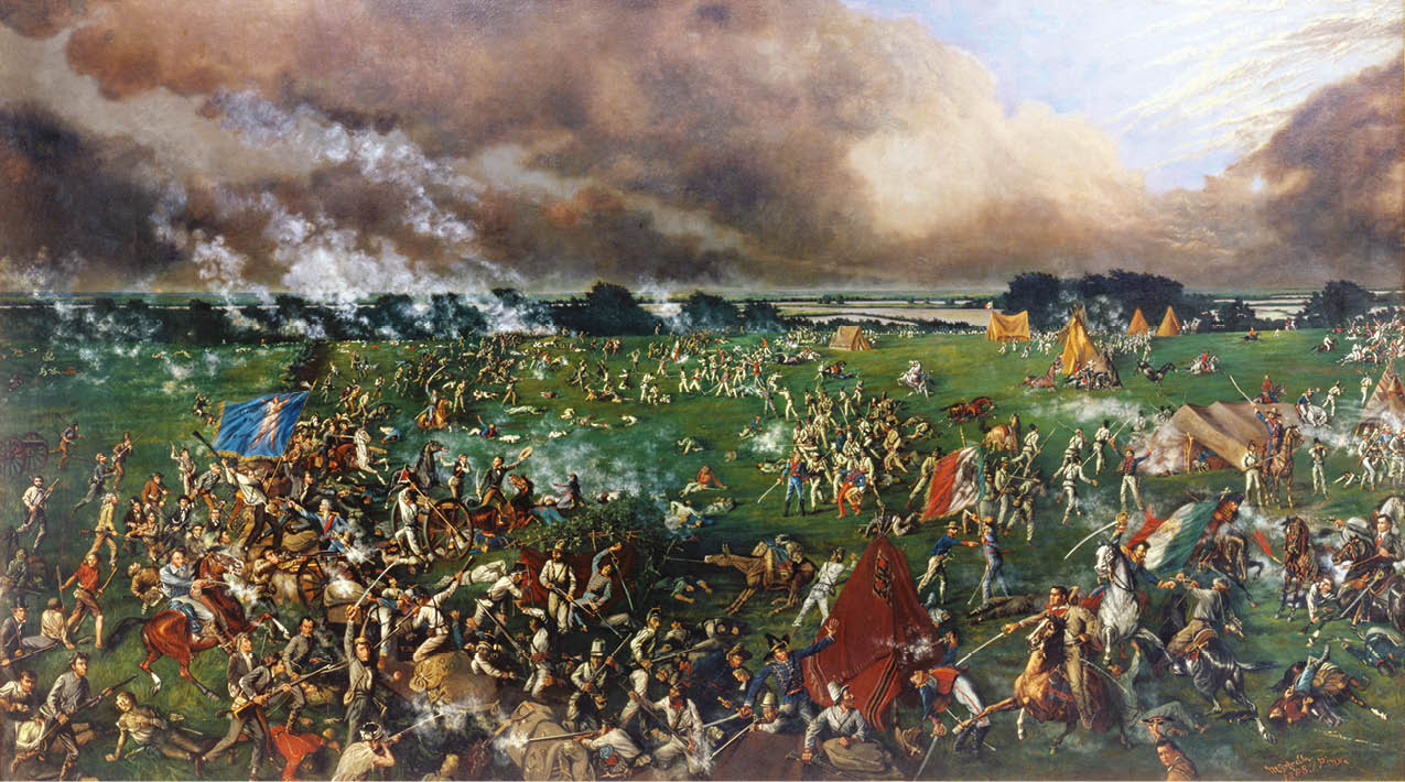 Battle of San Jacinto, CHA 1989 80  painting by McArdle, Henry A     1836-1908 photographer: Perry Huston 8 3 94 post conservation