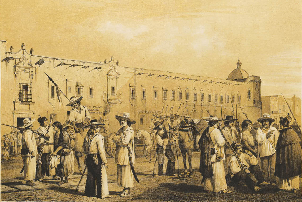 CASIMIRO CASTRO (DELINEÓ) JUAN CAMPILLO (LITOGRAFÍA), SOLDADOS DEL SUR (TRAJES MEXICANOS), 1856, LITOGRAFÍA EN MÉXICO Y SUS ALREDEDORES, COLECCIÓN DE MONUMENTOS TRAJES Y PAISAJES DIBUJADOS AL NATURAL Y LITOGRAFIADOS POR LOS ARTISTAS MEXICANOS C  CASTRO,  J  CAMPILLO, L  AUDA Y G  RODRÍGUEZ, MÉXICO, ESTABLECIMIENTO LITOGRÁFICO DECAEN, 1855 Y 1856