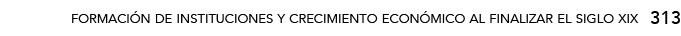 313,formación de instituciones y crecimiento económico al finalizar el siglo xi