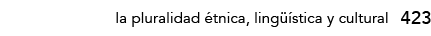 423,la pluralidad étnica, lingüística y cultura