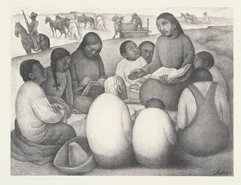 Medium  Lithograph  Dimensions  composition: 12 1 2 x 16 3 8  (31 8 x 41 6 cm); sheet: 15 1 4 x 21 3 16  (38 8 x 53 8 cm)  Publisher  Weyhe Gallery, New York  Printer  George C  Miller, New York  Edition  100  Credit  Gift of Abby Aldrich Rockefeller  Object number  1561 1940  Copyright    2016 Banco de México Diego Rivera Frida Kahlo Museums Trust, Mexico, D F    Artists Rights Society (ARS), New York  Department  Drawings and Prints