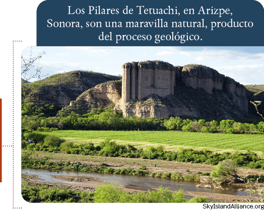 SkyIslandAlliance org,Los Pilares de Tetuachi, en Arizpe, Sonora, son una maravilla natural, producto del proceso geo   
