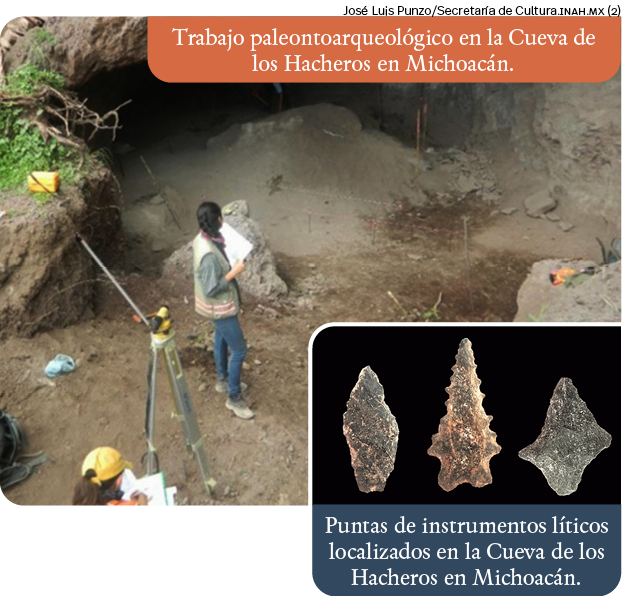 José Luis Punzo Secretaría de Cultura inah mx (2),Puntas de instrumentos líticos localizados en la Cueva de los Hache   