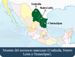 Tamaulipas,Nuevo León,Coahuila,Noreste del territorio mexicano (Coahuila, Nuevo León y Tamaulipas)