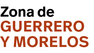 Guerrero y Morelos,Zona de