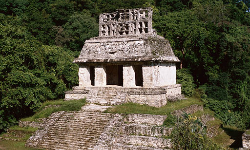 ca  7th century, Chiapas, Mexico --- Exterior of the Temple of the Sun --- Image by   Cory Langley Corbis