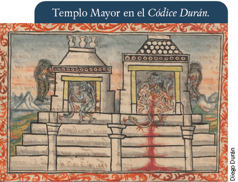 Diego Durán,Templo Mayor en el Códice Durán