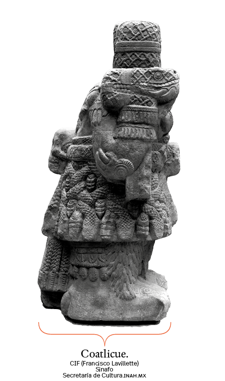 CIF (Francisco Lavillette) Sinafo Secretaría de Cultura inah mx,Coatlicue