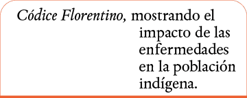 Códice Florentino, mostrando el impacto de las enfermedades en la población indígena