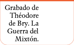 Grabado de Théodore de Bry  La Guerra del Mixtón