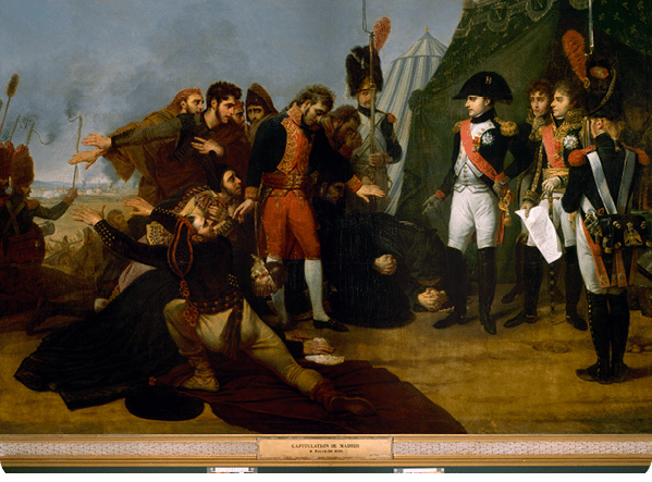 Napoleon Receiving the Capitulation of Madrid, December 4, 1808  Oil on canvas  Photo: D  Arnaudet   Image licenced to Alejandra Betancourt Reflejo GM Medios, S A  de C V  by Alejandra Betancourt Usage :  - 4600 X 4600 pixels (A3)    RÈunion des MusÈes Nationaux   Art Resource 