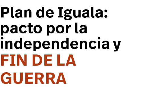 fin de la guerra,Plan de Iguala: pacto por la independencia 