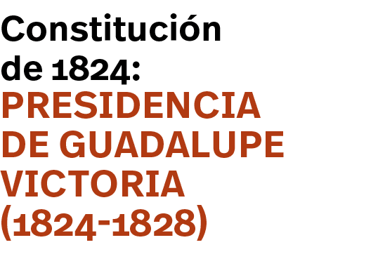presidencia de Guadalupe Victoria (1824-1828),Constitución de 1824: