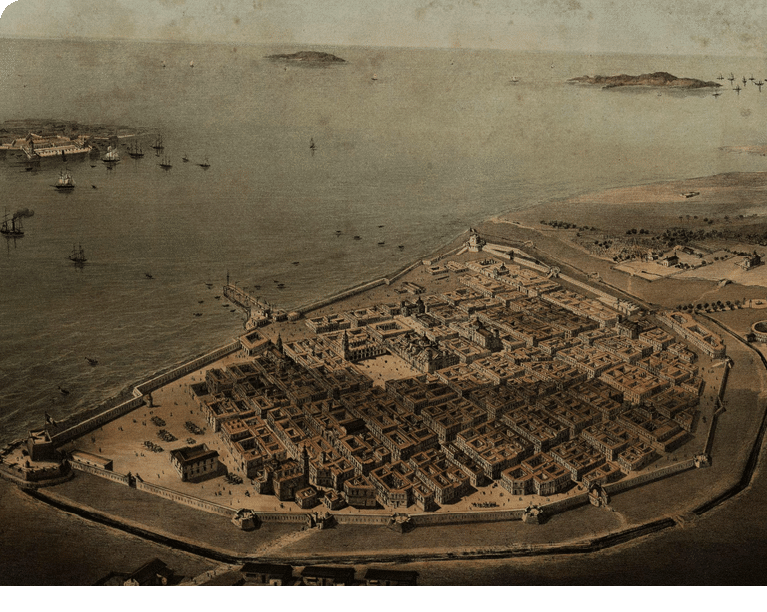 CASIMIRO CASTRO (DELINEÓ) JUAN CAMPILLO (LITOGRAFÍA), VERACRUZ, 1856, LITOGRAFÍA EN MÉXICO Y SUS ALREDEDORES, COLECCIÓN DE MONUMENTOS TRAJES Y PAISAJES DIBUJADOS AL NATURAL Y LITOGRAFIADOS POR LOS ARTISTAS MEXICANOS C  CASTRO,  J  CAMPILLO, L  AUDA Y G  RODRÍGUEZ, MÉXICO, ESTABLECIMIENTO LITOGRÁFICO DECAEN, 1855 Y 1856