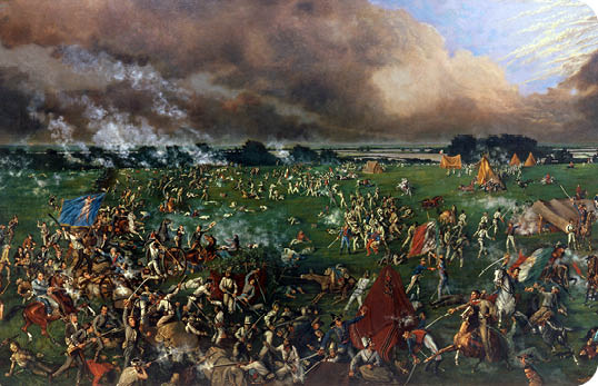 Battle of San Jacinto, CHA 1989 80  painting by McArdle, Henry A     1836-1908 photographer: Perry Huston 8 3 94 post conservation