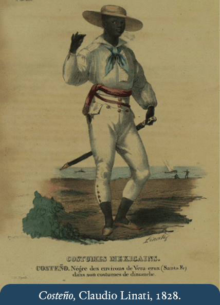 Costeño, Claudio Linati, 1828