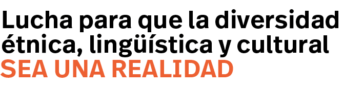 sea una realidad,Lucha para que la diversidad étnica, lingüística y cultural