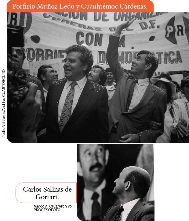 Marco A  Cruz Archivo PROCESOFOTO ,Pedro Valtierra Archivo Cuartoscuro,Porfirio Muñoz Ledo y Cuauhtémoc Cárdenas