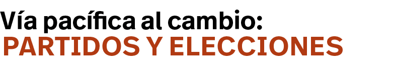 partidos y elecciones,Vía pacífica al cambio: